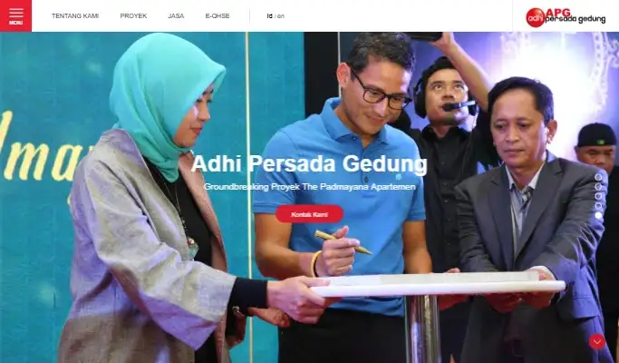 ADHI Persada Gedung Website