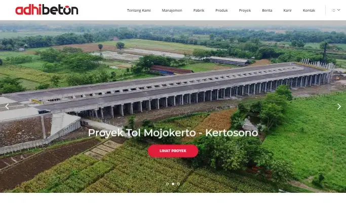 ADHI Persada Beton Website